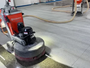 Mechanical polished concrete process